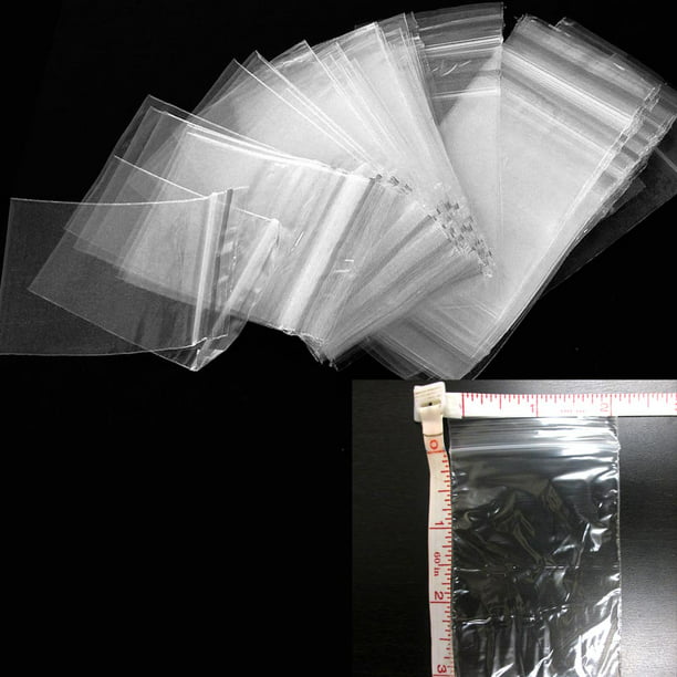 1000 Clear 4 Mil Reclosable Plastic Top Seal Poly Bags 6" x 8" Jewelry Baggies